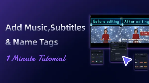 10. Add Music, Subtitles & Name Tags
