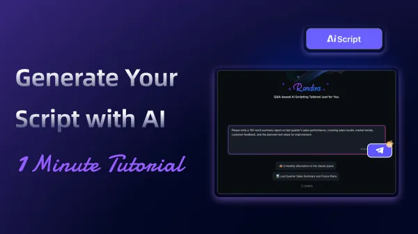 4. Generate Your Script with AI