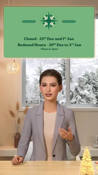 Holiday Hours Availability
