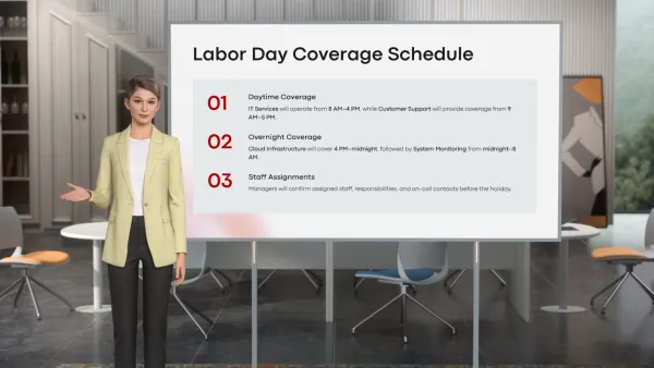 Labor Day Holiday Notice
